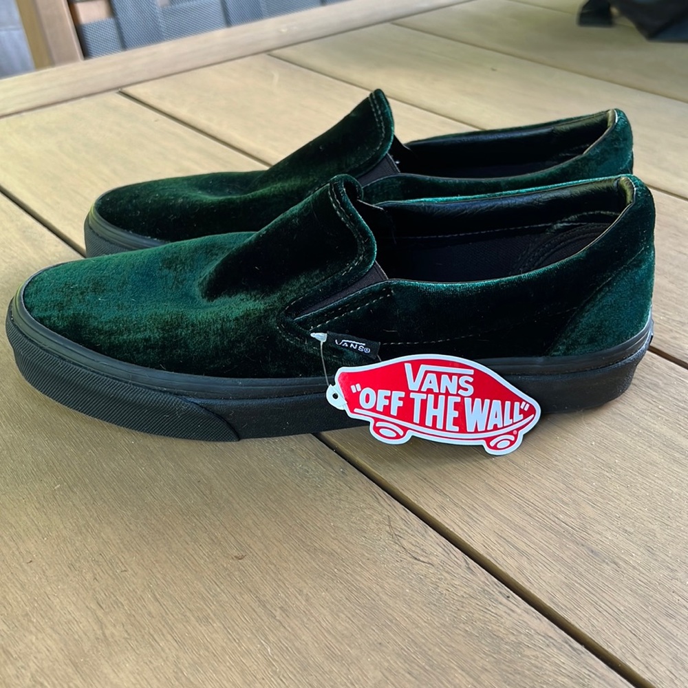 Vans Shoes | Velvet Green slip-on (men’s size 8) | New with tag (no box)